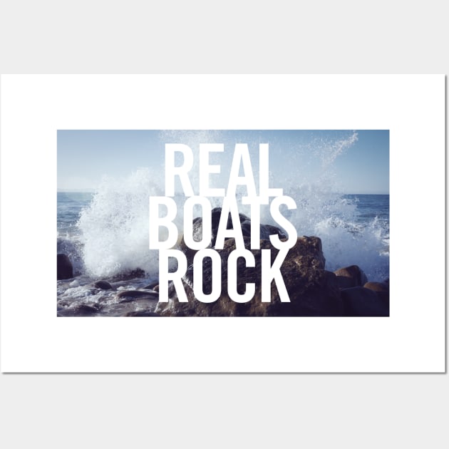 Real Boats Rock Wall Art by pinemach